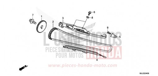 NOCKENWELLENKETTE/SPANNVORRICHTUNG NC700XDE de 2014