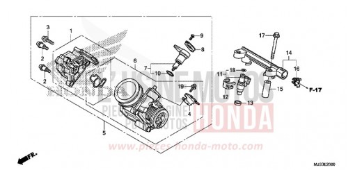 DROSSELKLAPPENGEHAEUSE NC750JF de 2015