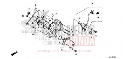 DEMULTIPLICATEUR NC750JH de 2017
