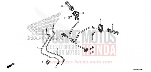COMMUTATEUR/CABLE NC750JH de 2017