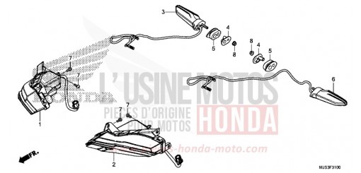 CLIGNOTANT NC750JH de 2017