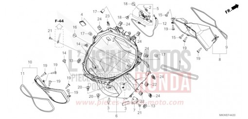 HANDGEPAECKFACH NC750XAS de 2025