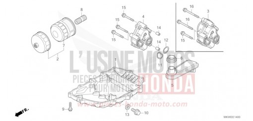 OELWANNE/OELPUMPE NC750XAS de 2025