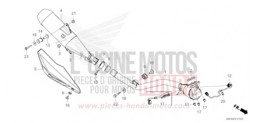 ABGAS-SCHALLDAEMPFER NC750XAS de 2025