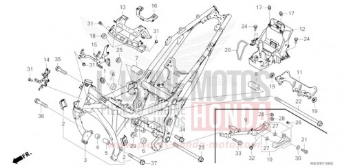 RAHMENKOERPER NC750XAS de 2025