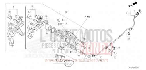 HINTERRAD-BREMSSATTEL NC750XDS de 2025