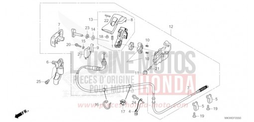 HANDBREMSHEBEL NC750XDS de 2025