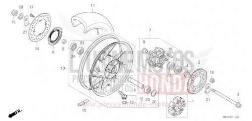 HINTERRAD NC750XDS de 2025
