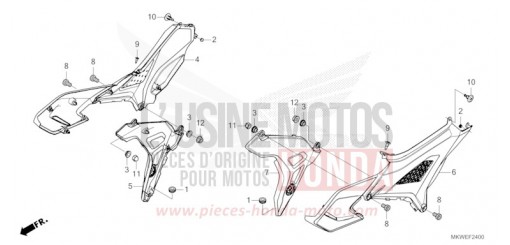 SEITENABDECKUNG NC750XDS de 2025