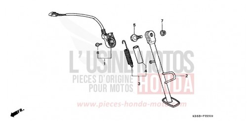 SEITENSTAENDER NSR125R1 de 2001