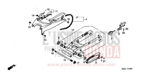 SCHWINGE/KETTENGEHAEUSE NSR125R1 de 2001