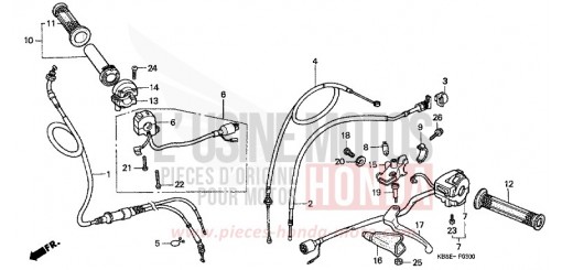 HEBELGRIFF/SCHALTER/KABEL NSR125R1 de 2001