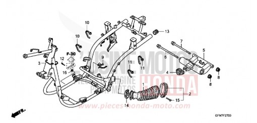 RAHMENKOERPER NHX110WH8 de 2008