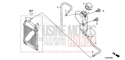 RESERVETANK NHX110WH8 de 2008