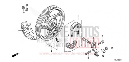 HINTERRAD NSC110MPDE de 2014