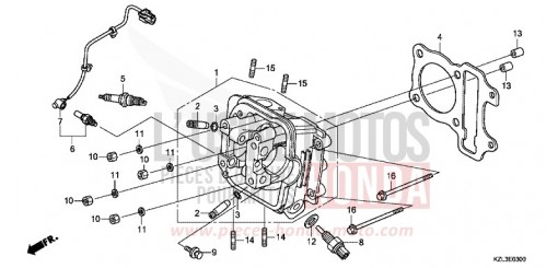 ZYLINDERKOPF NSC110MPDE de 2014