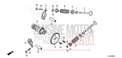 NOCKENWELLE/VENTIL NSC110MPDE de 2014