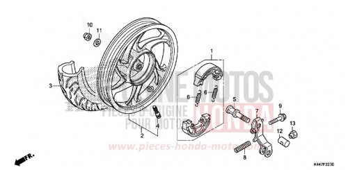 HINTERRAD NSC110MPDH de 2017