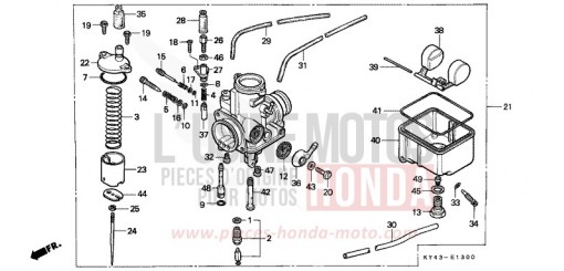 VERGASER NSR125RK de 1989
