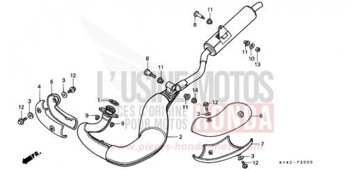 ABGAS-SCHALLDAEMPFER NSR125RK de 1989