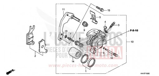 VORDERRAD-BREMSSATTEL NSC110MPDK de 2019