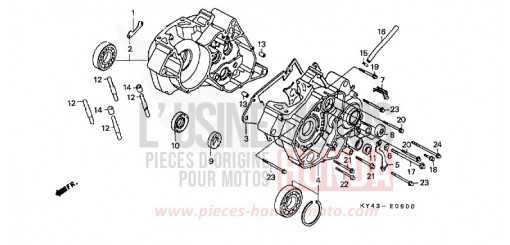 KURBELGEHAEUSE NSR125RM de 1991