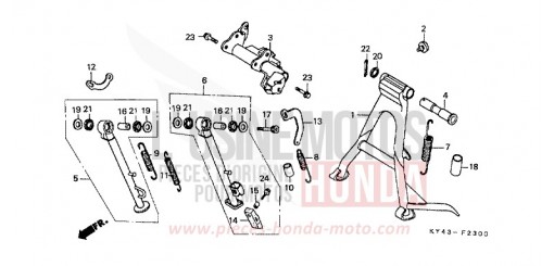 STAENDER NSR125RM de 1991