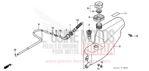 OELTANK NSR125RL de 1990