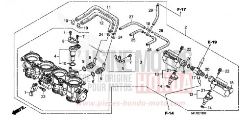 DROSSELKLAPPENGEHAEUSE CBR600RAA de 2010