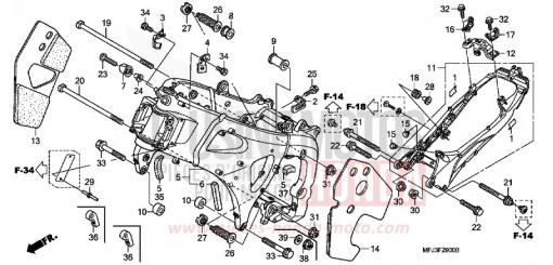 RAHMENKOERPER CBR600RAA de 2010