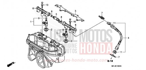 KRAFTSTOFFEINSPRITZUNG CBR600RAA de 2010