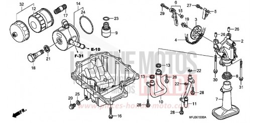 OELWANNE/OELPUMPE CBR600RAA de 2010