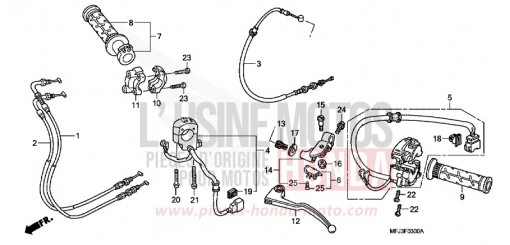 HEBELGRIFF/SCHALTER/KABEL CBR600RAA de 2010
