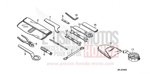 WERKZEUGE CBR600RAA de 2010