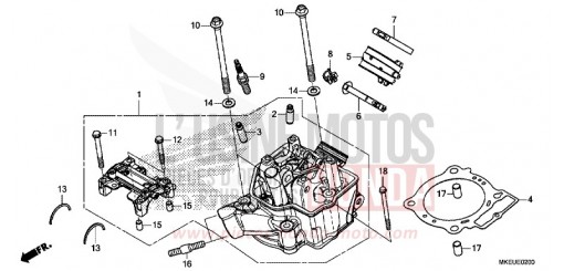 ZYLINDERKOPF CRF450LL de 2020