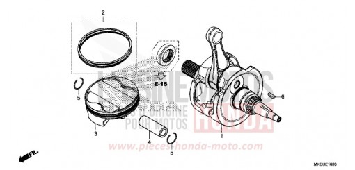 KURBELWELLE/KOLBEN CRF450LL de 2020