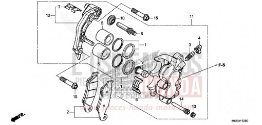 VORDERRAD-BREMSSATTEL CRF450LL de 2020