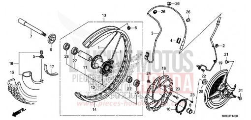 VORDERRAD CRF450LL de 2020