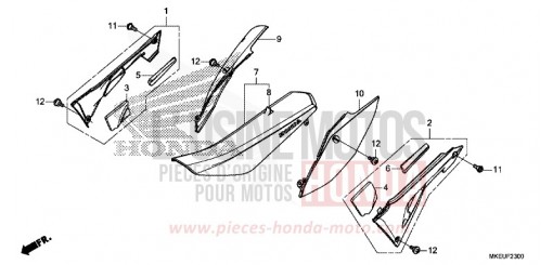 SITZ/SEITENABDECKUNG CRF450LL de 2020