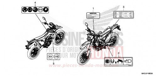 WARNETIKETT CRF450LL de 2020