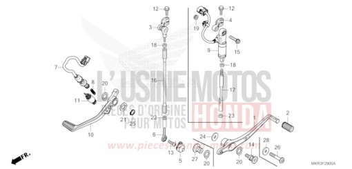 PEDAL CBR1000SPN de 2022