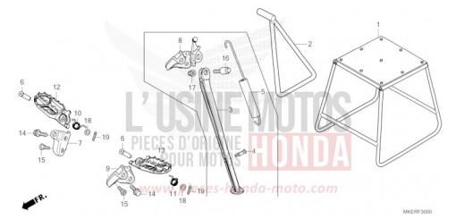 STUFE/STAENDER CRF450RR de 2024