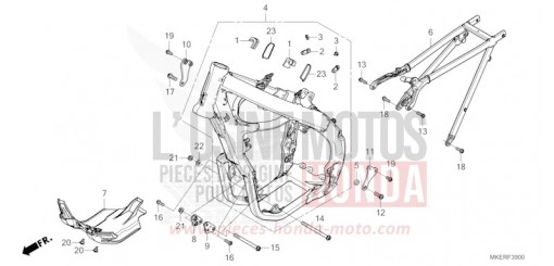 RAHMENKOERPER CRF450RR de 2024