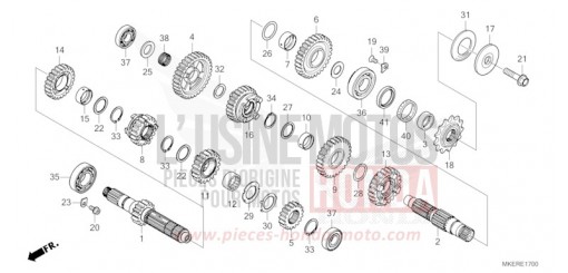 GETRIEBE CRF450RS de 2025