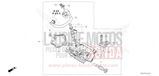 DROSSELKLAPPENGEHAEUSE CRF450RXR de 2024