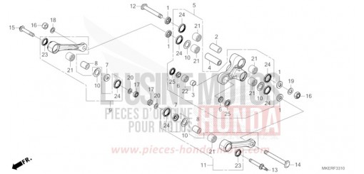 KISSEN-ARM CRF450RXR de 2024
