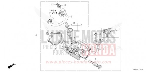 DROSSELKLAPPENGEHAEUSE CRF450RWES de 2025