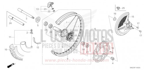 VORDERRAD CRF450RWES de 2025