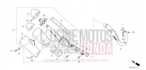 ABGAS-SCHALLDAEMPFER CRF450RWES de 2025