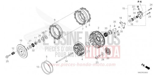 PEDAL CRF450RWES de 2025